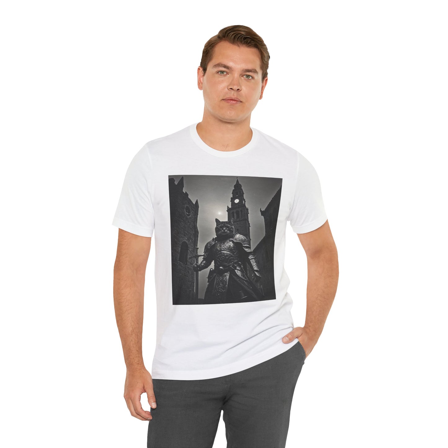 Knight's Valor Unisex Tee - Warrior Shirt, Fantasy Fan Gift, Medieval Style Apparel, Unique Adventure Wear, Gift for Geeks