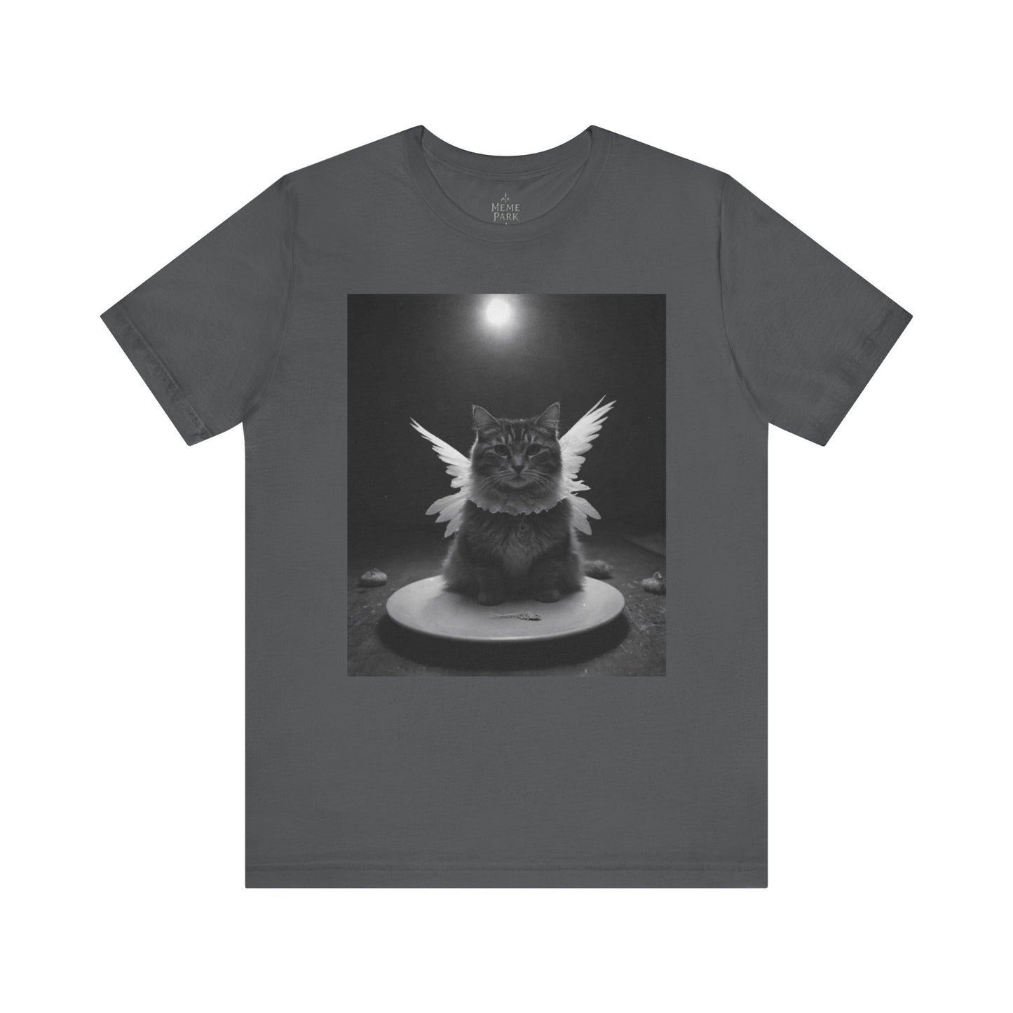 Angel Cat Unisex Tee – Gift for Cat Lovers, Cute Pet Shirt, Casual Wear, Fun Graphic Tee, Animal Lover's Gift