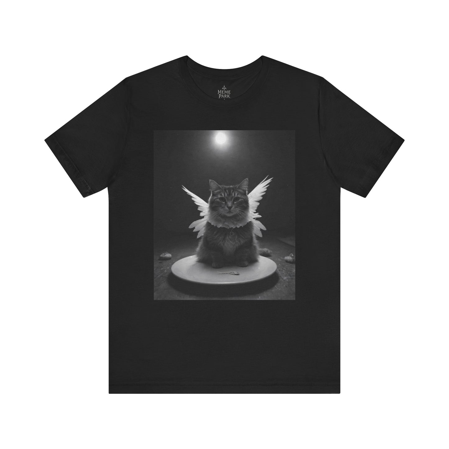 Angel Cat Unisex Tee – Gift for Cat Lovers, Cute Pet Shirt, Casual Wear, Fun Graphic Tee, Animal Lover's Gift