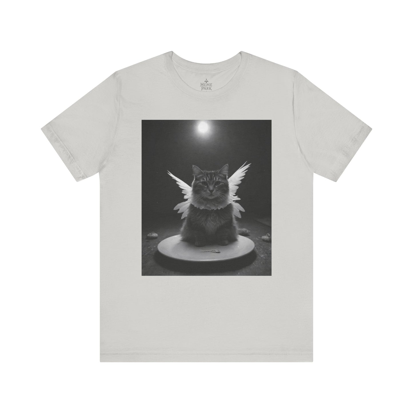 Angel Cat Unisex Tee – Gift for Cat Lovers, Cute Pet Shirt, Casual Wear, Fun Graphic Tee, Animal Lover's Gift