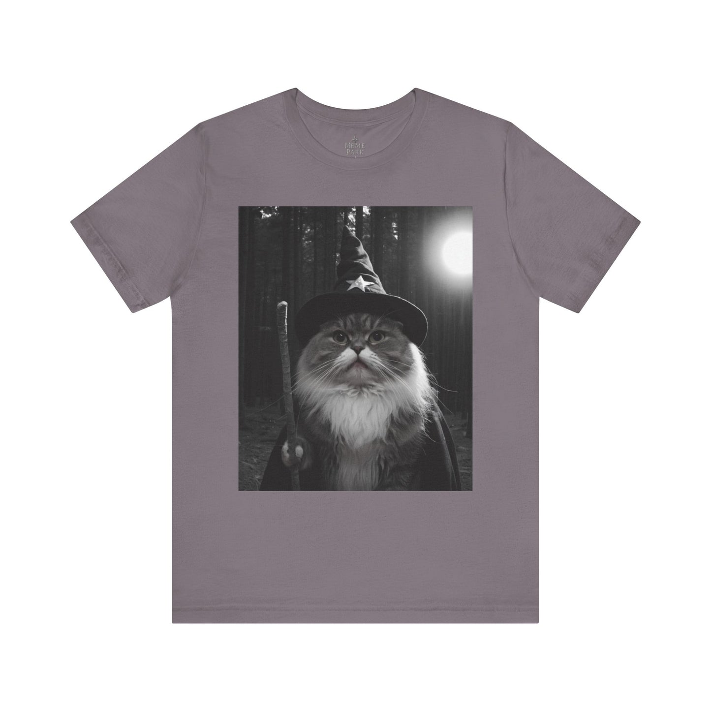 Magical Cat Wizard Tee, Cat Lover Gift, Funny Cat Shirt, Unisex Short Sleeve Tee, Wizard Cat Apparel