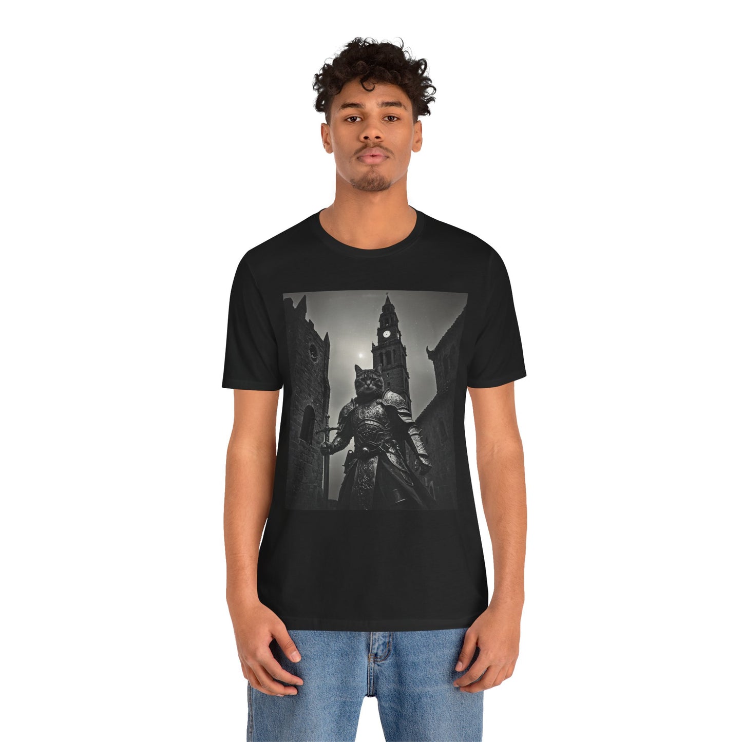 Knight's Valor Unisex Tee - Warrior Shirt, Fantasy Fan Gift, Medieval Style Apparel, Unique Adventure Wear, Gift for Geeks