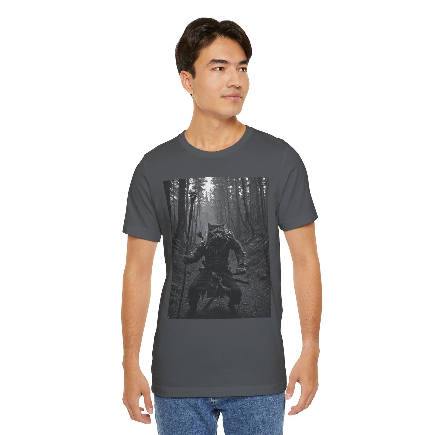 Cat Shaman Graphic Tee | Unisex Shirt for Cosplay, Gaming, Gifts, Outdoor Adventures, Halloween Costume