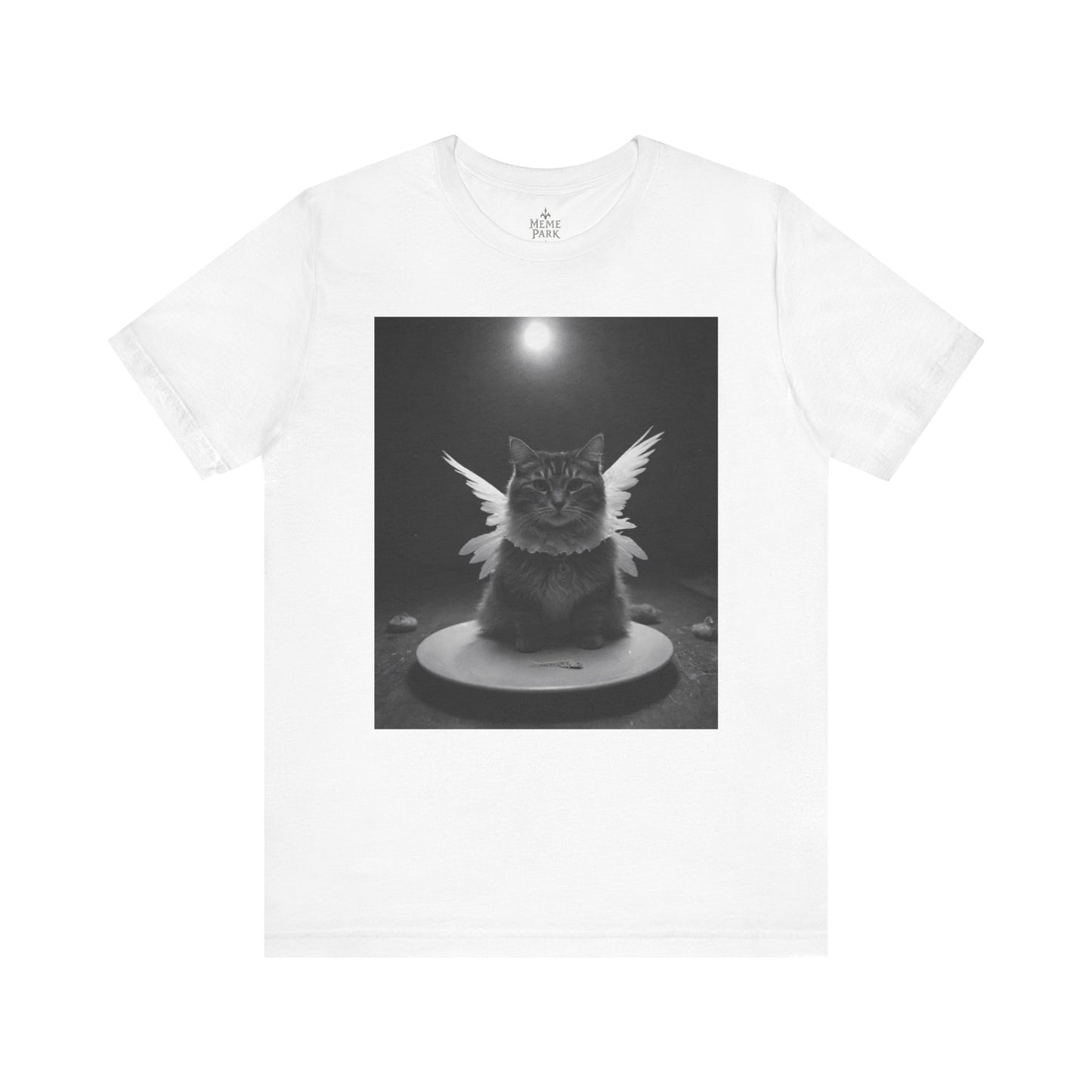 Angel Cat Unisex Tee – Gift for Cat Lovers, Cute Pet Shirt, Casual Wear, Fun Graphic Tee, Animal Lover's Gift