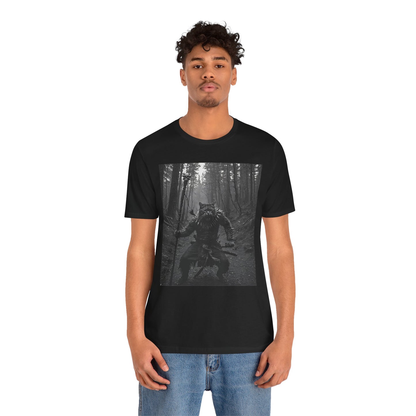Cat Shaman Graphic Tee | Unisex Shirt for Cosplay, Gaming, Gifts, Outdoor Adventures, Halloween Costume