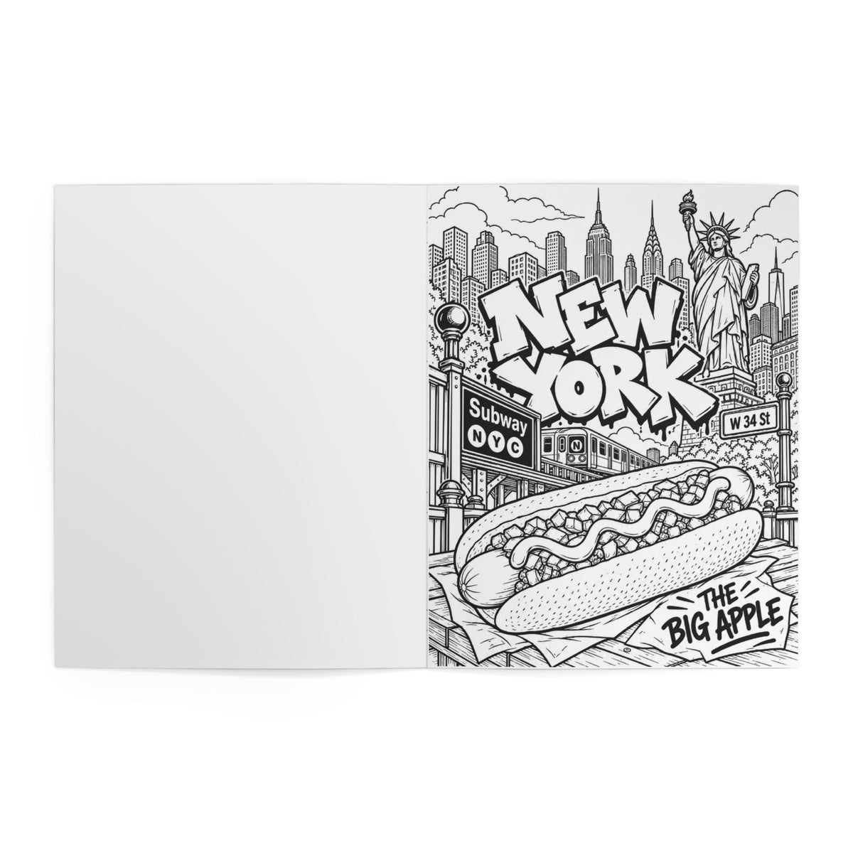 Hot Dog Road Trip Coloring Book