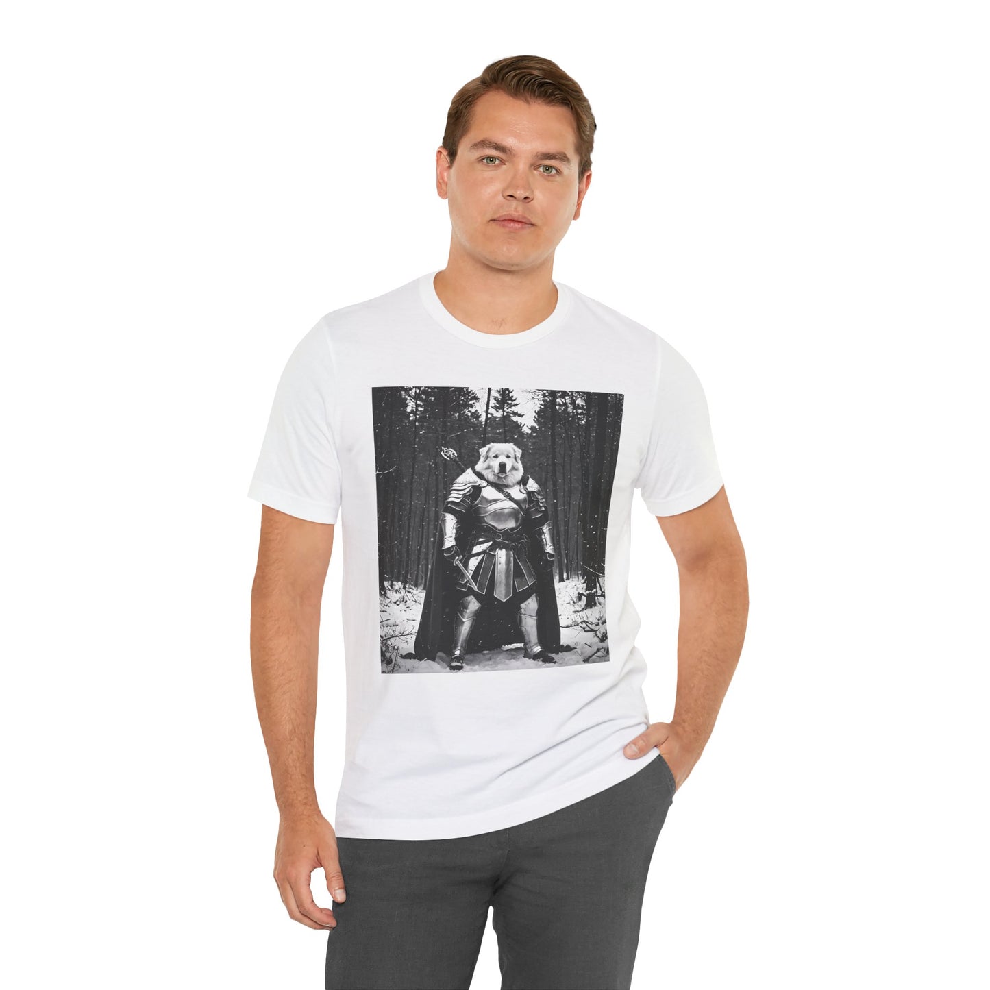 Dog Warrior, Animal-Themed Shirt, Funny Pet Owner Gift, Casual Everyday Wear, Unique Pet Apparel