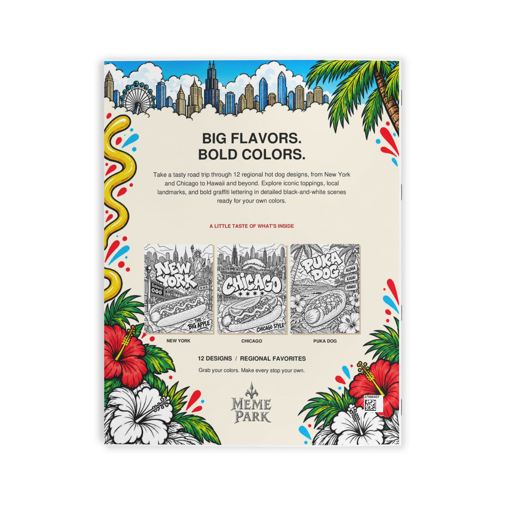 Hot Dog Road Trip Coloring Book