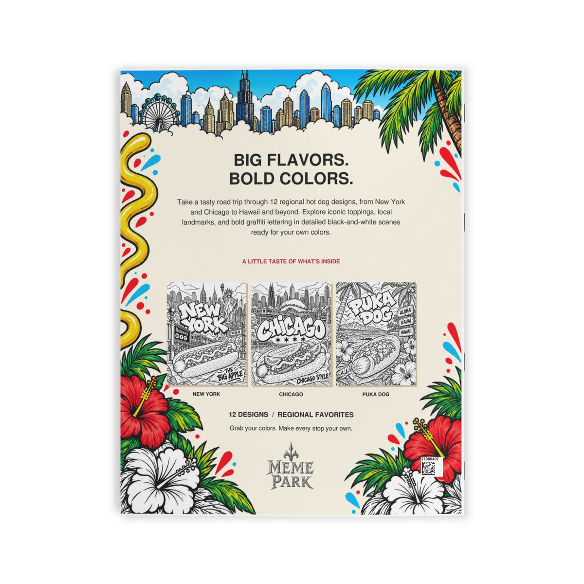 Hot Dog Road Trip Coloring Book